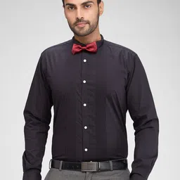 Park Avenue Men Wingtip Collar Solid Cotton Slim Fit Formal Shirt-image-27