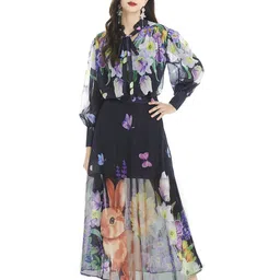 JC Collection Printed Shirt with Skirt-picture-24