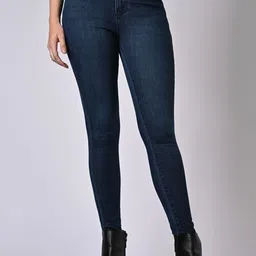 Kraus Jeans Women Cotton Skinny Fit High-Rise Light Fade Jeans-picture-47