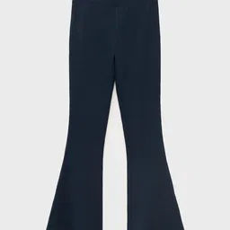 Mango Kids Girls Ribbed Flare Leggings-picture-2