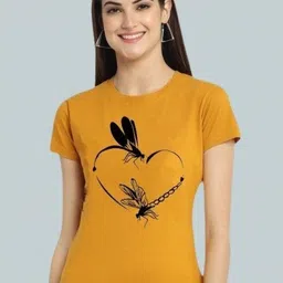Kasendra Graphic Printed Round Neck Graphic Regular Fit T-shirt-picture-10