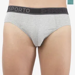 Sporto by Macho Pack Of 2 Cotton Mid-Rise Basic Briefs-image-17