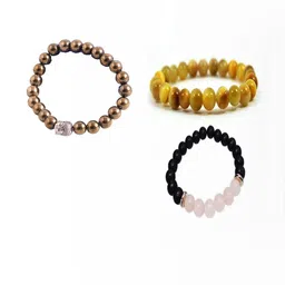 Divine souvenirs Set Of 3 Artificial Beaded Bracelet image 1