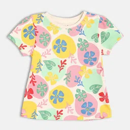 MINI KLUB Print Puff Sleeve Cotton Top image 2