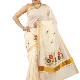 Rst R Selvamani Tex Woven Design Zari Pure Cotton Ready to Wear Kasavu Saree-image-61