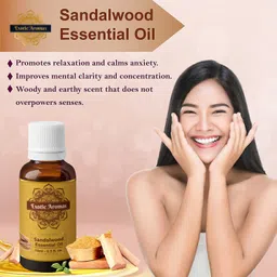 exotic aromas Sandalwood Oil for Aroma Therapy, Stress Relief, Diffuser, Pack of 2 image 4