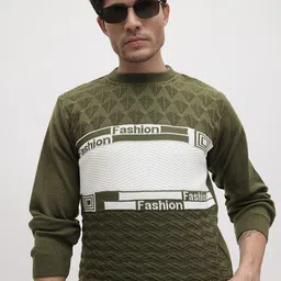 The Roadster Life Co. Colourblocked Woollen Pullover-image-75