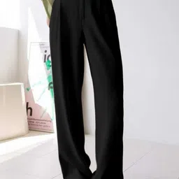 CORSICA Women Relaxed Loose Fit High-Rise Pleated Trousers-picture-23