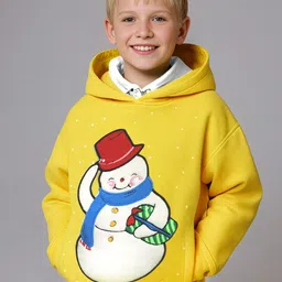 Cherry Crumble Kids Hooded Sweatshirt With Applique Embroidery-image-76