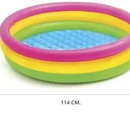 tiny tales Sunset (IND*79) Glow Pool in (1.14x0.25 m) With Free Pump Inflatable Swimming Pool image 3