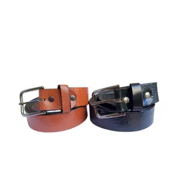 PERKED Pack Of 2 Textured Belt-picture-22