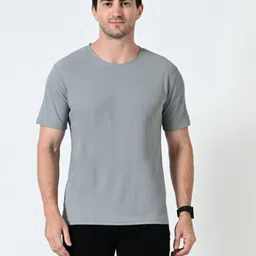 OWL MINK Men Round Neck Solid T-shirt-picture-12