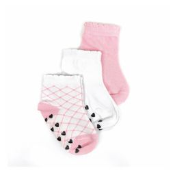 Nuluv Infant Girls Pack Of 3 Printed Ankle Length Socks-picture-33