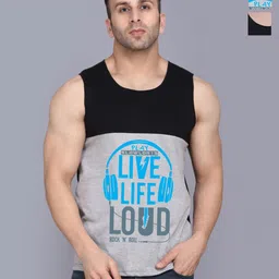 SLOWLORIS Men 2 Printed V-Neck Applique Slim Fit T-shirt-picture-34