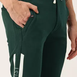 Monte Carlo Men Typography Printed Mid-Rise Track Pants With Side Striped Detail image 2