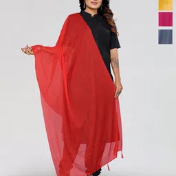 Moda Rapido Selection Of 4 Striped Dupattas-image-53