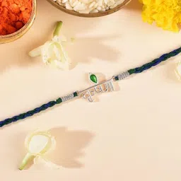 ROOVI 925 Sterling Silver Krishna Rakhi for Brother-picture-53