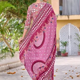 Anouk Women Floral Embroidered Cotton Kurta with Trousers & Dupatta image 4