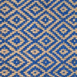 Saral Home Blue Geometric Textured Anti-Skid Carpet image 5