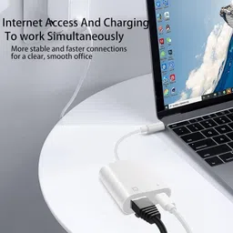 WiredCom USB C to RJ45 Ethernet Adapter Lan Adapter image 3