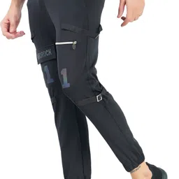 trending mindsart Men Printed Black Track Pants image 5