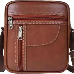 snappy Tan Men & Women Messenger Bag Cash Collection Bag Crossbody Bag Daytrip Office College Side Sling Bag For Men image 3