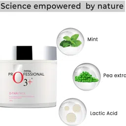 pippal New Pack Professional O3+ D-TAN Face Pack 1x300gm image 3