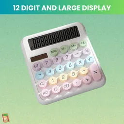 syara Desktop Cute Calculator, 12-Digit Large Display With Aesthetic Candy ColorP469 Desktop Cute Calculator, 12-Digit Large Display With Aesthetic Candy ColorQ469 Basic Calculator-picture-24