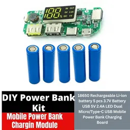spire DIY POWER BANK MODULE KIT Charging Module Dual USB 5V 2.4A Type-C 2000 mAh 1E Electronic Components Electronic Hobby Kit-picture-25