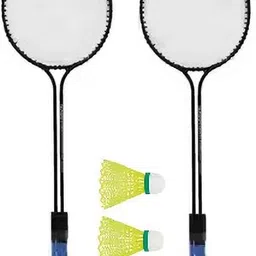 vellfire 2 PC Double Shaft Racket With 3 Nylon shuttle cock free Badminton Kit-picture-19