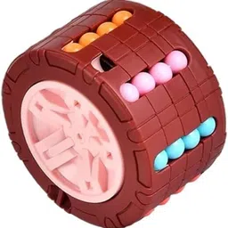 calyxia 3D Cylinder Cube Puzzle Toy Magical Bean Cube Gyro Rotate and Slide Cube-picture-24