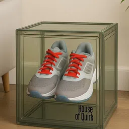 HOUSE OF QUIRK Green & Transparent 8 Pieces Multi-Utility Organisers With Magnetic Door image 2