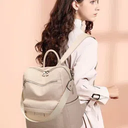 truearch Women Solid Up to 13 inch Medium Sized Backpack image 2