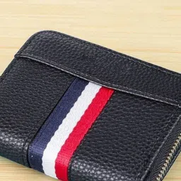 SZN Men Textured Zip Detail Zip Around Wallet image 4