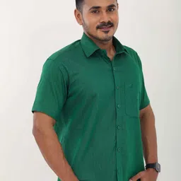 Ethazh Spread Collar Half Sleeves Casual Shirt-image-8