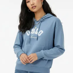 glitchez Typography Applique Detail Hooded Terry Sweatshirt-picture-11