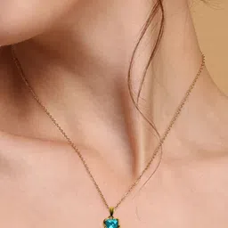 De-Ultimate Gold-Plated Heart Shaped Pendants with Chains-picture-22