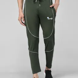 Veltick Men Striped Slim-Fit Mid-Rise Track Pants-image-26