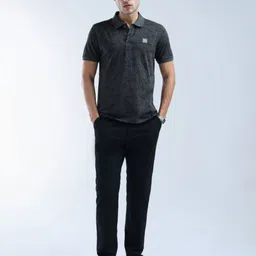 Flying Machine Men Floral Printed Polo Collar Cotton T-shirt image 3