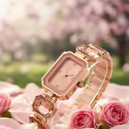 Moover Women Dial & Bracelet Style Straps Analogue Watch SLXRYwtc-PINK-J1 image 4