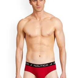 Nautica Pack Of 2 Knitted Basic BriefsN_BLBF01-FNIT/RRED image 2