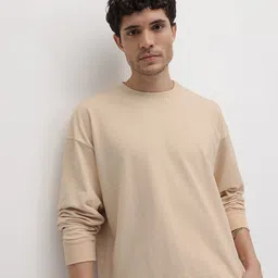 The Roadster Life Co. Drop-Shoulder Sleeves Relaxed Fit Sweatshirt image 1