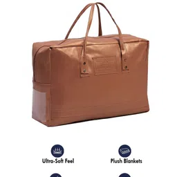 Monte Carlo Red Self Designed Heavy Winter 850 GSM Double Bed Blankets image 4