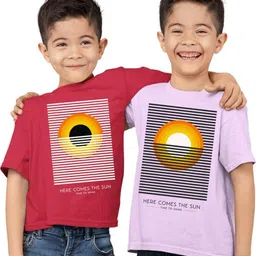 TeeSlix Unisex Red Tshirts image 3