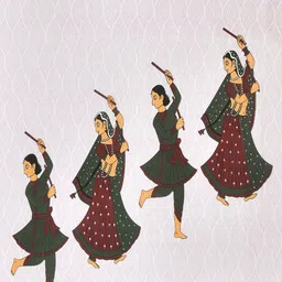 CHICERY White & Green Ethnic Motifs 210 TC King Bedsheet with 2 Pillow Covers image 2