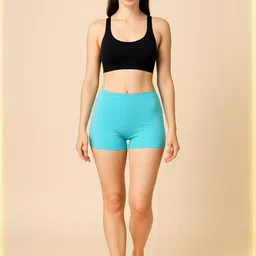 CKARFE Women Pack of 2 Solid Mid-rise High Coverage Stretch Boy Shorts Briefs image 4