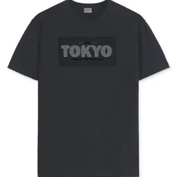 ADRO Men Typography Printed Round Neck Cotton T-shirt image 2