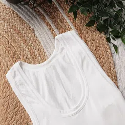 CAVENDERS Pack Of 6 Pure Cotton Undershirt Vests White Pure CottonDno-v37st image 5