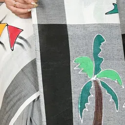 DipDiya Pure Cotton Taant Saree image 3