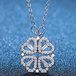 YouBella Silver-Plated Artificial Stones Studded Chain image 2